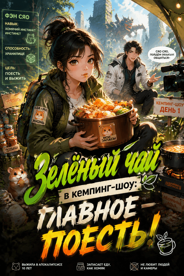 Зелёный чай в кемпинг-шоу: главное — поесть!