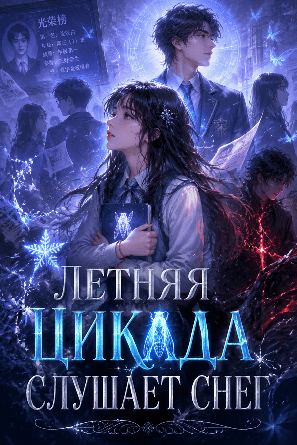 Летняя цикада слушает снег