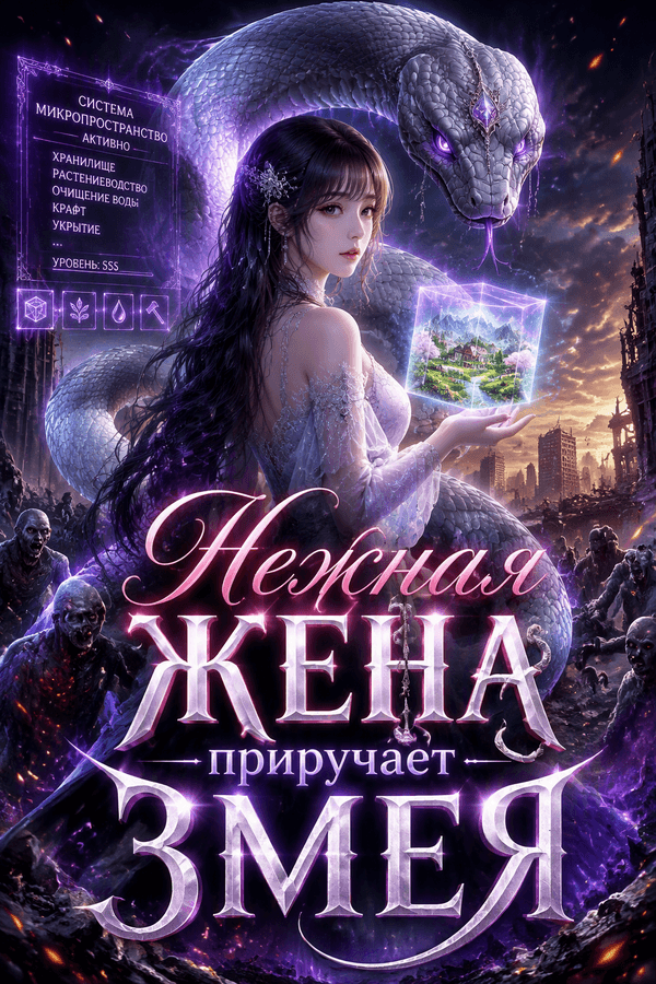 Нежная жена приручает змея