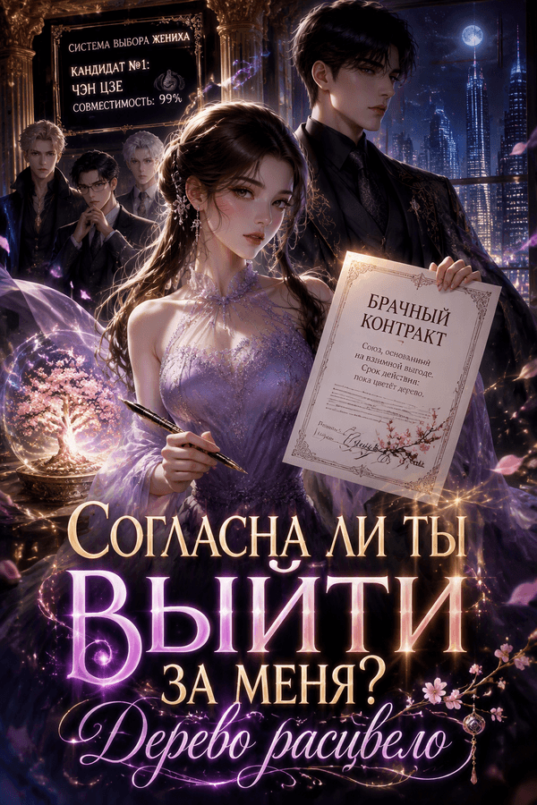 Согласна ли ты выйти за меня? Дерево расцвело