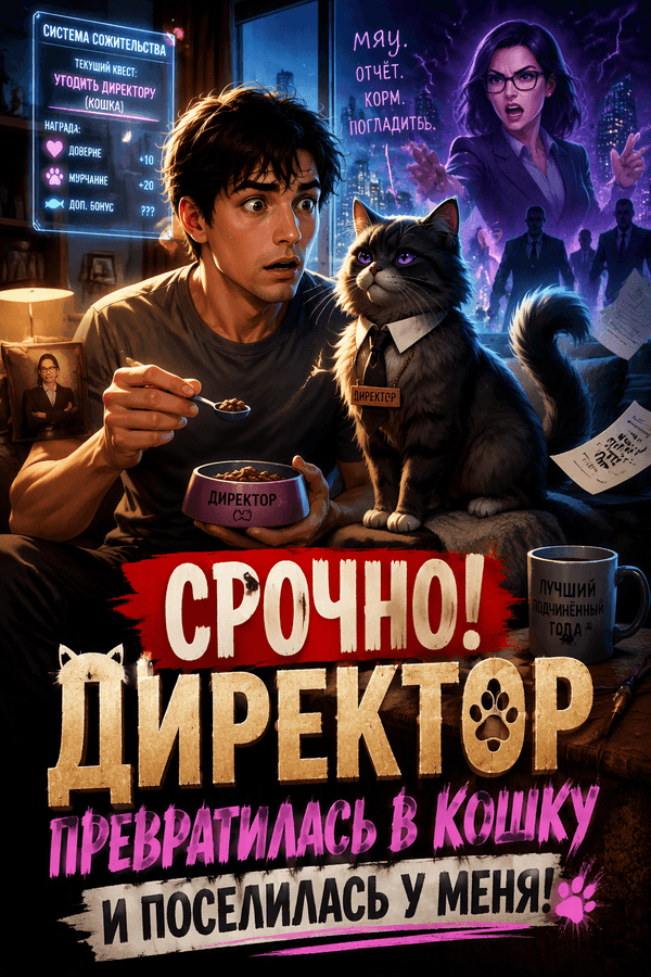 Срочно! Директор превратилась в кошку и поселилась у меня!
