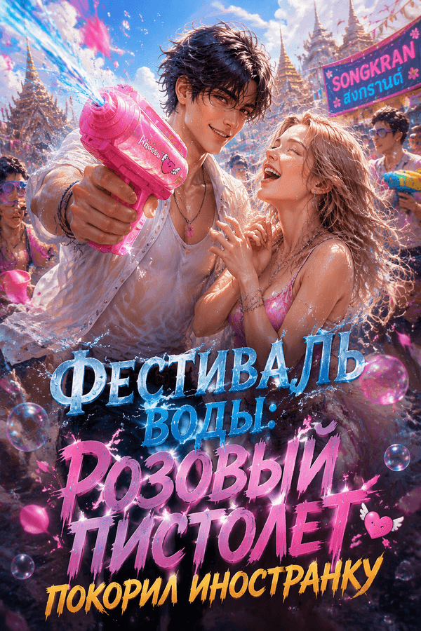 Фестиваль воды: Розовый пистолет покорил иностранку
