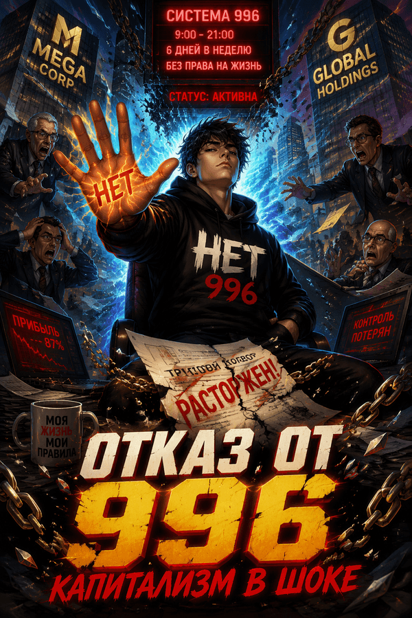 Отказ от 996: капитализм в шоке