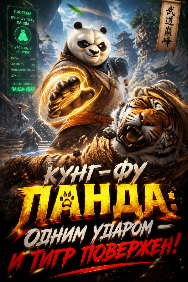Кунг-фу Панда: Одним ударом — и тигр повержен!