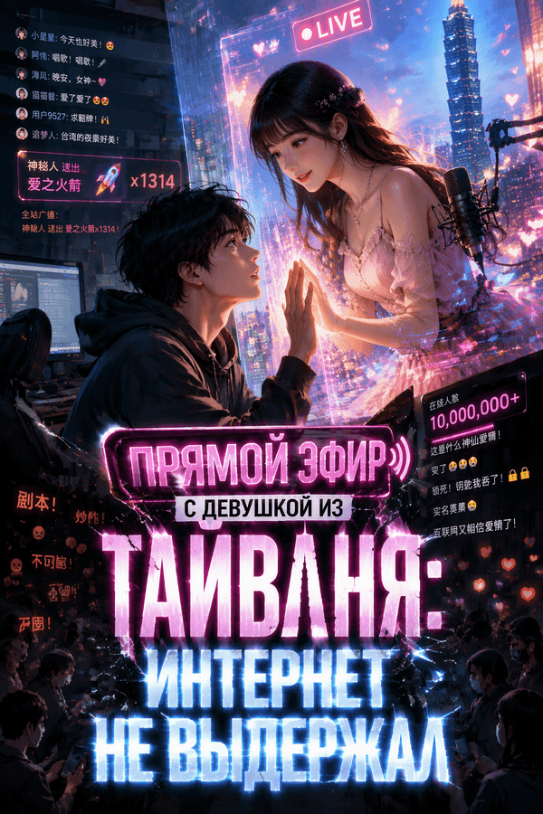 Прямой эфир с девушкой из Тайваня: интернет не выдержал