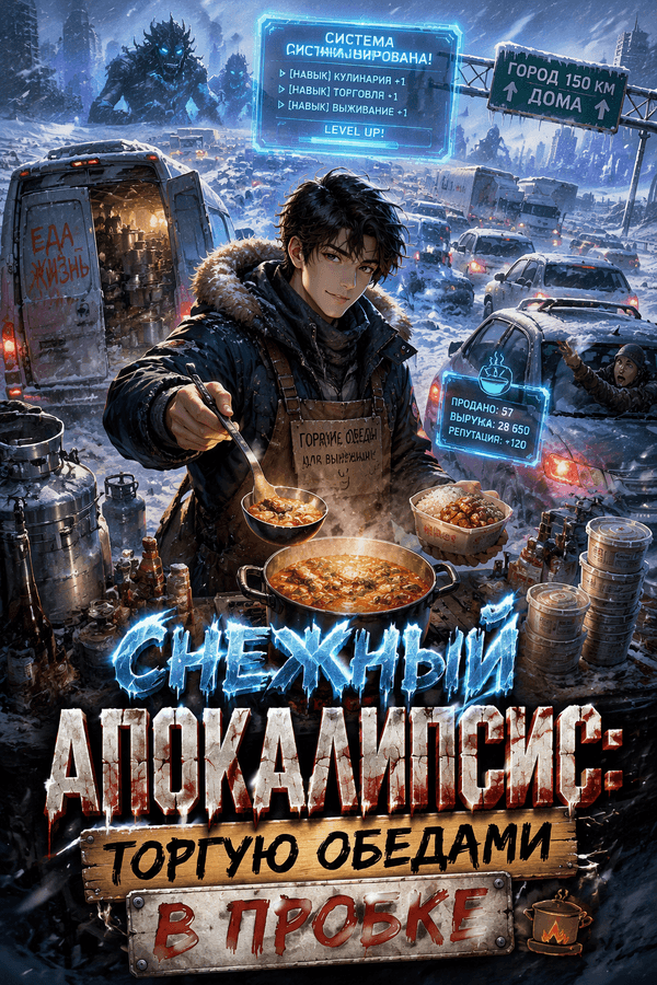 Снежный апокалипсис: торгую обедами в пробке