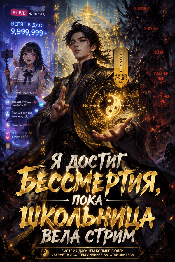 Я достиг бессмертия, пока школьница вела стрим