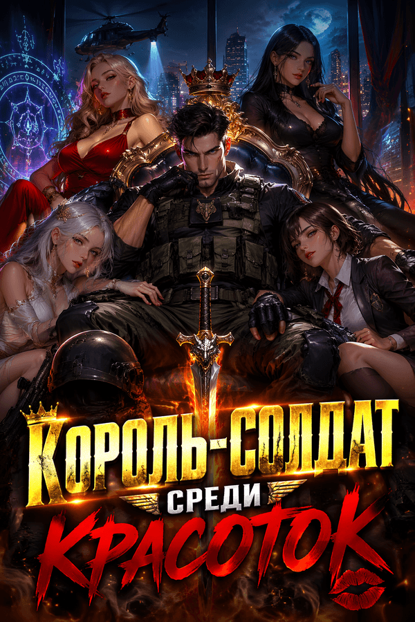 Король-солдат среди красоток