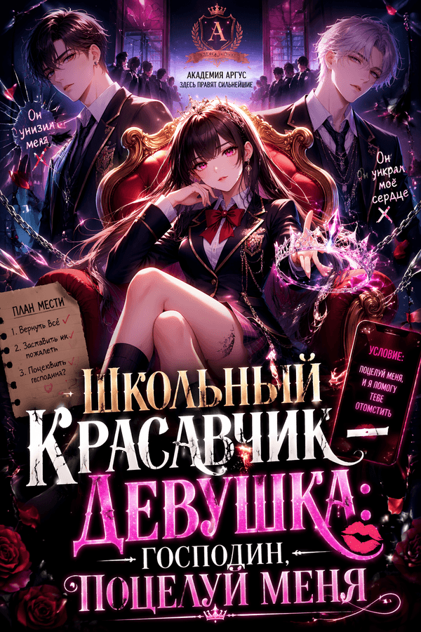 Школьный красавчик — девушка: Господин, поцелуй меня