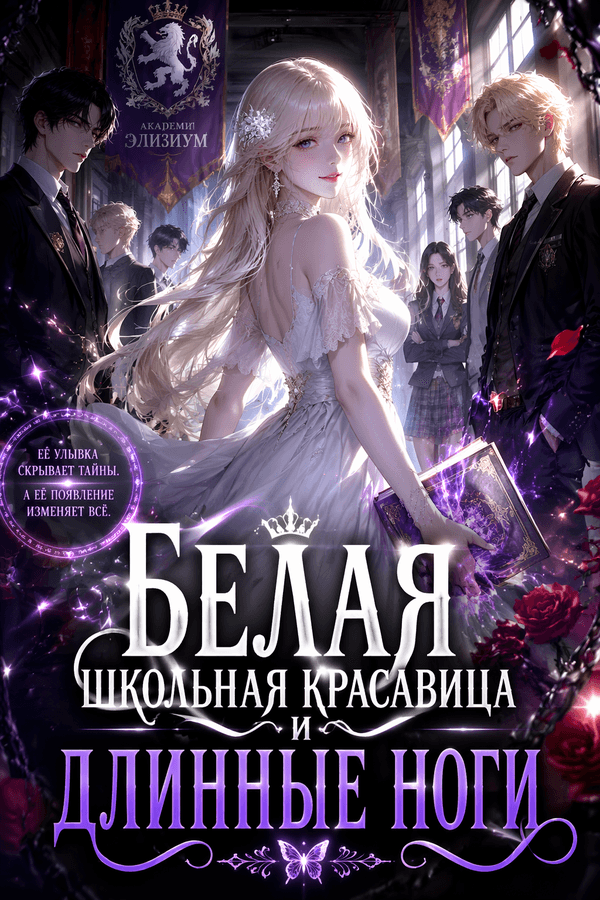 Белая школьная красавица и длинные ноги