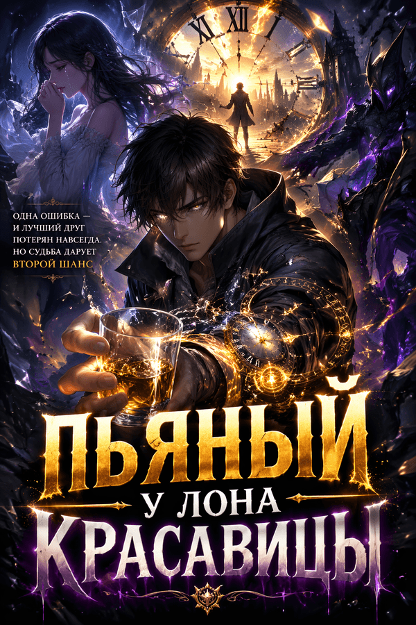 Пьяный у лона красавицы