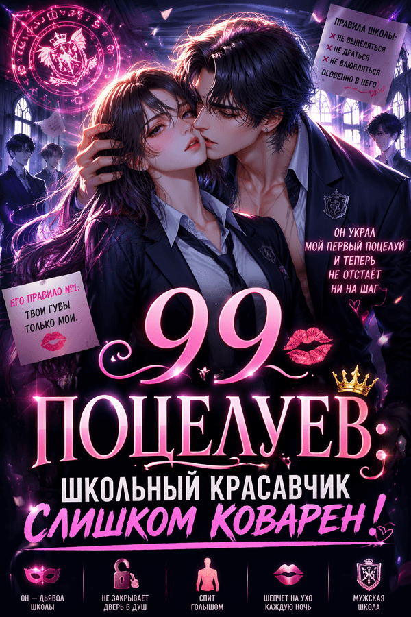 99 поцелуев: Школьный красавчик слишком коварен!