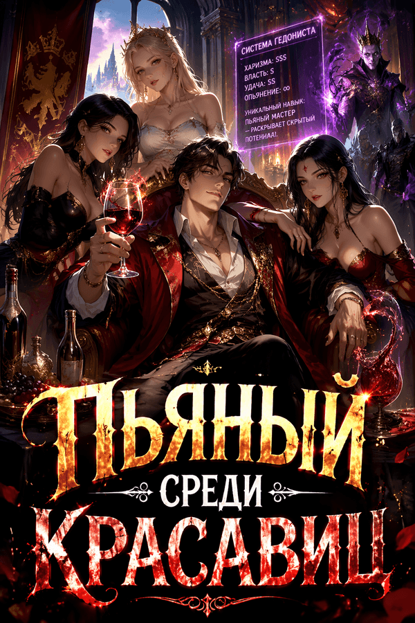 Пьяный среди красавиц
