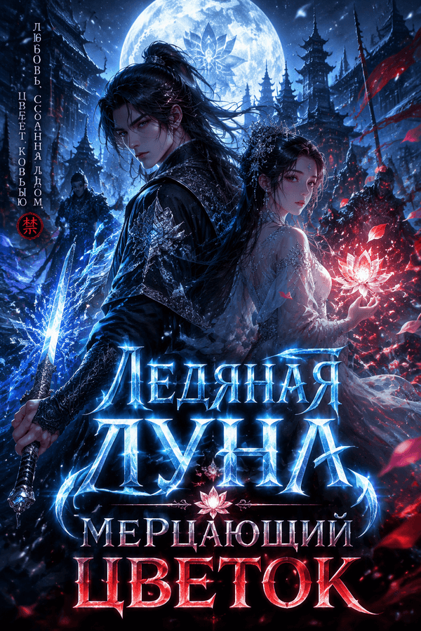 Ледяная луна, мерцающий цветок