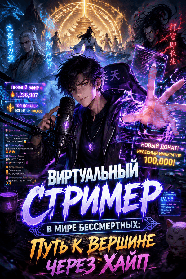 Виртуальный стример в мире бессмертных: Путь к вершине через хайп