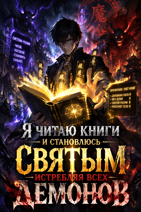 Я читаю книги и становлюсь святым, истребляя всех демонов