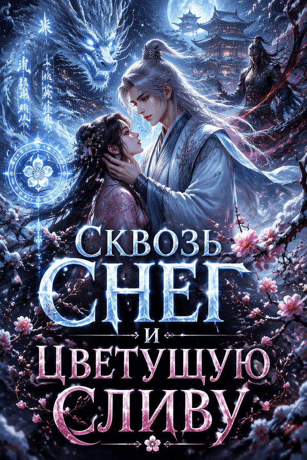 Сквозь снег и цветущую сливу