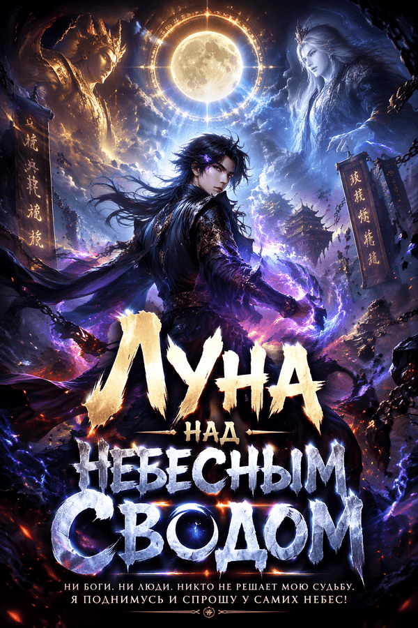 Луна над небесным сводом