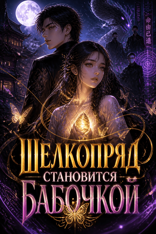 Шелкопряд становится бабочкой