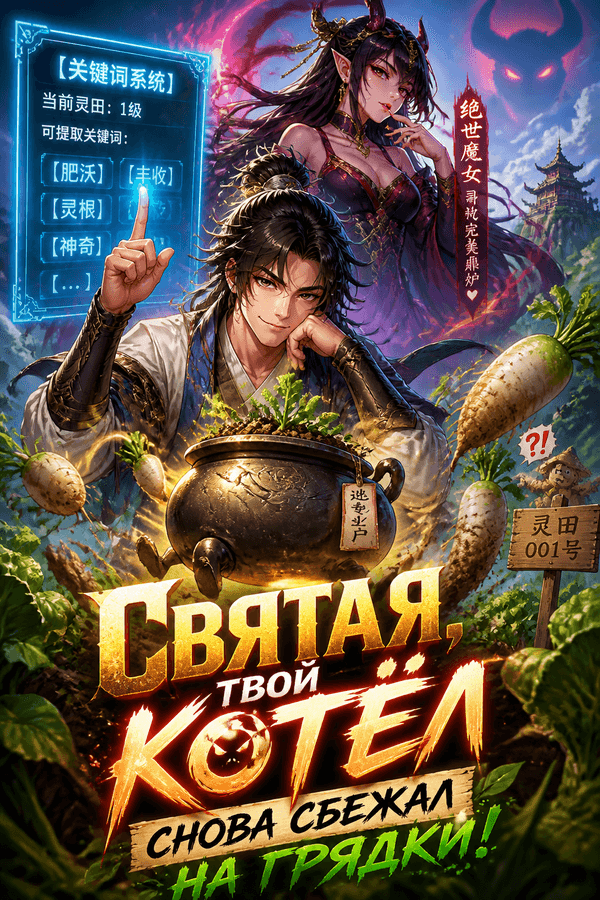 Святая, твой котёл снова сбежал на грядки!