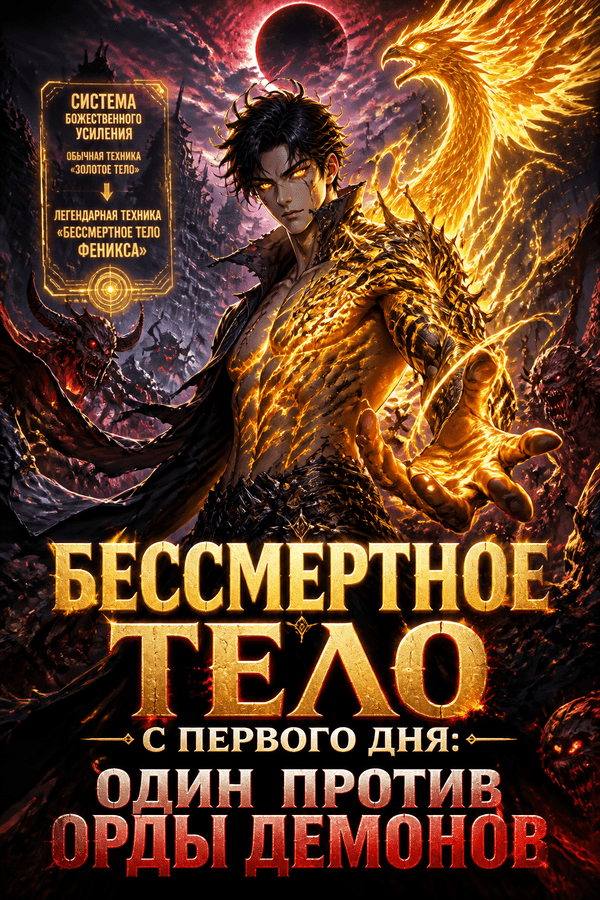 Бессмертное тело с первого дня: один против орды демонов