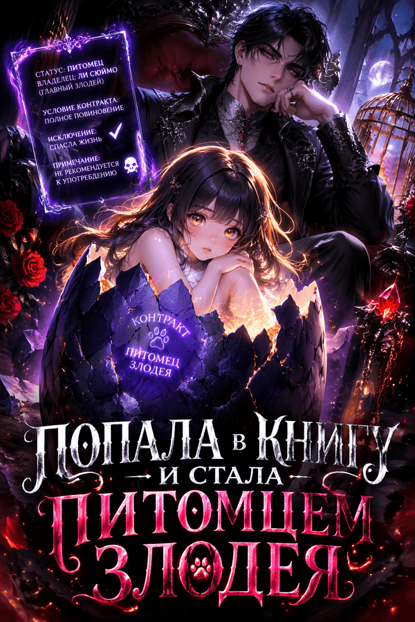 Попала в книгу и стала питомцем злодея