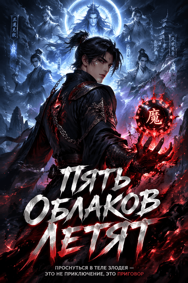 Пять облаков летят