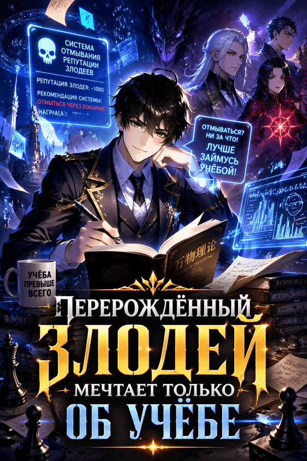 Перерождённый злодей мечтает только об учёбе
