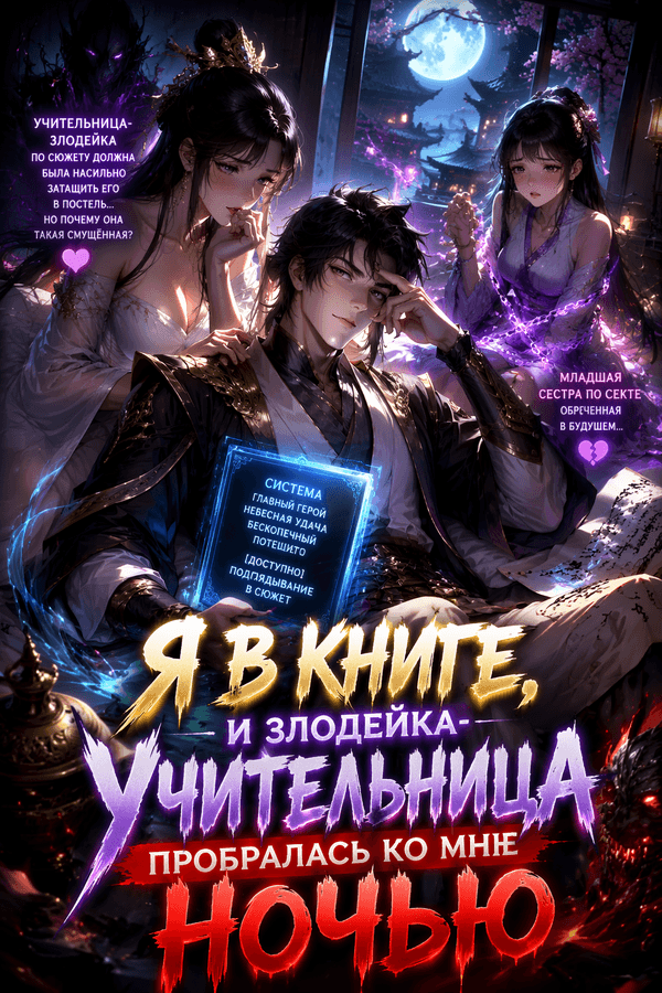 Я в книге, и злодейка-Учительница пробралась ко мне ночью