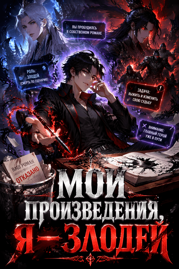 Мои произведения, я — злодей