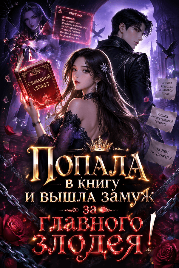 Попала в книгу и вышла замуж за главного злодея!