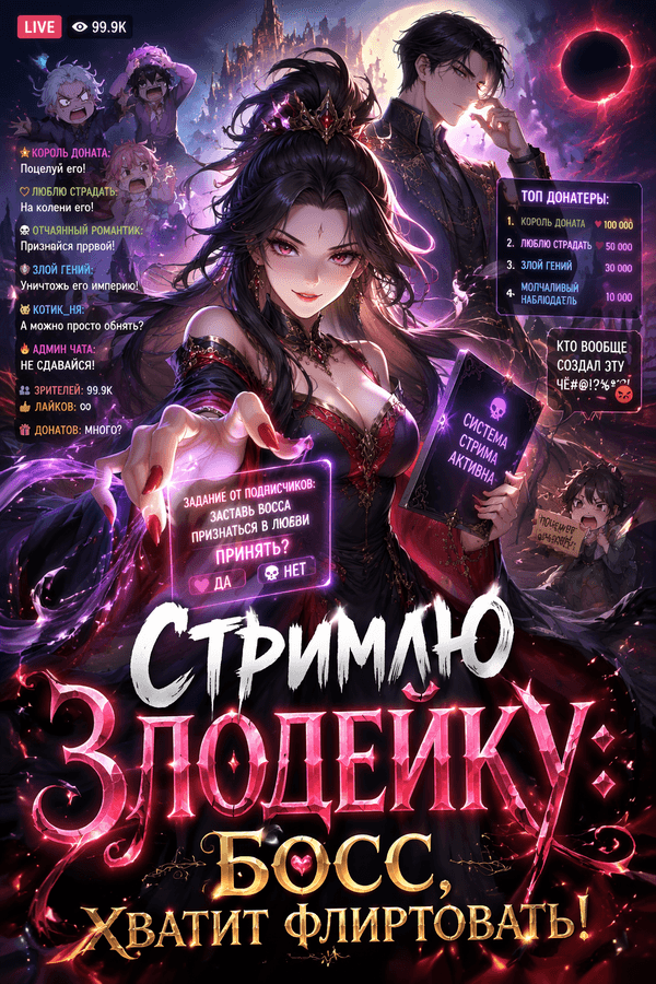 Стримлю злодейку: Босс, хватит флиртовать!