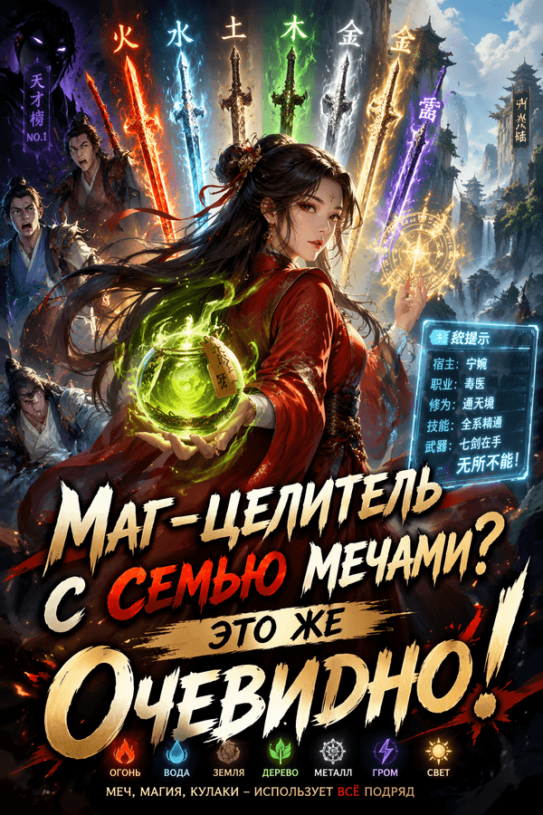 Маг-целитель с семью мечами? Это же очевидно!