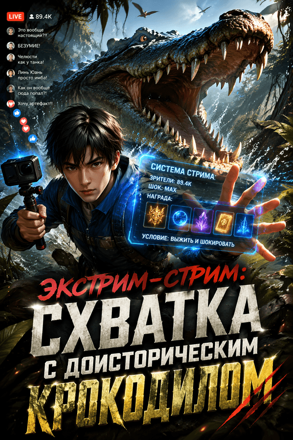 Экстрим-стрим: Схватка с доисторическим крокодилом