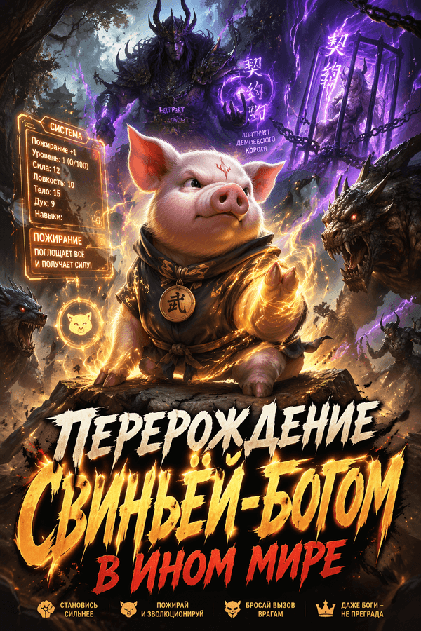 Перерождение свиньёй-богом в ином мире