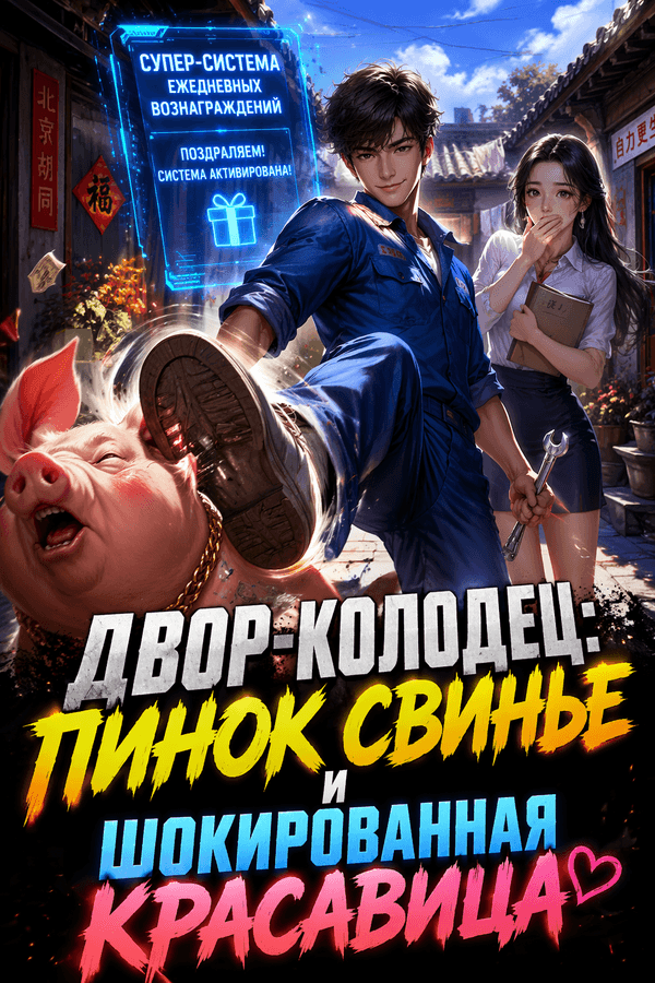 Двор-колодец: Пинок свинье и шокированная красавица