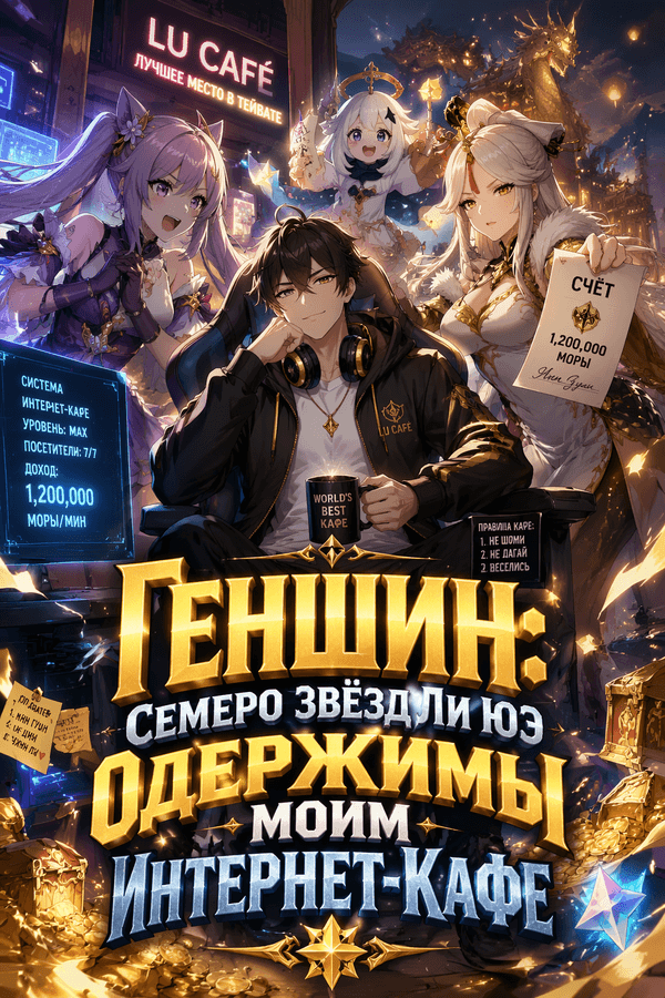 Геншин: Семеро Звёзд Ли Юэ Одержимы Моим Интернет-Кафе