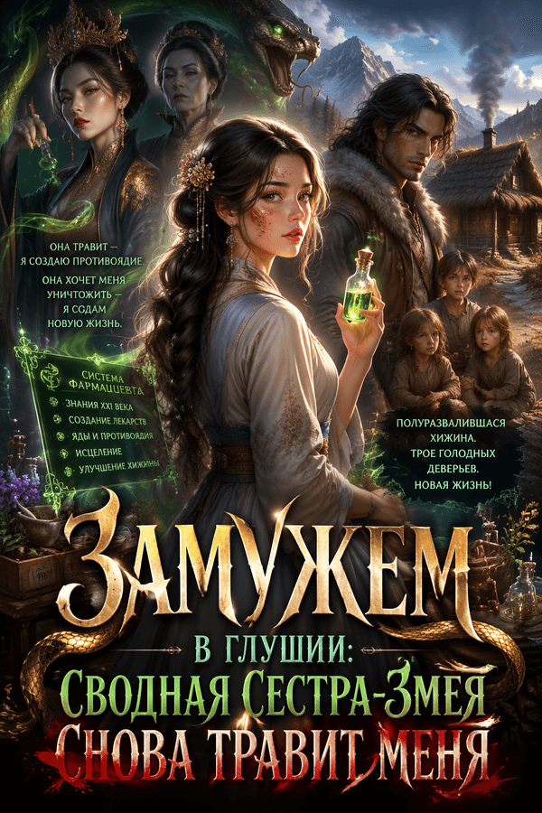 Замужем в глуши: сводная сестра-змея снова травит меня