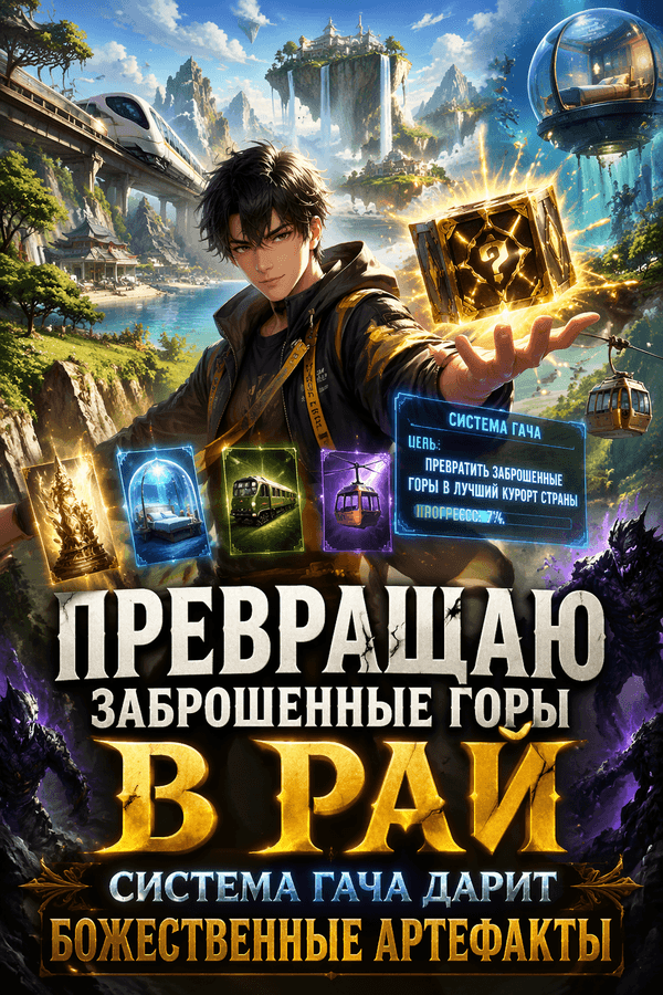 Превращаю заброшенные горы в рай: система гача дарит божественные артефакты