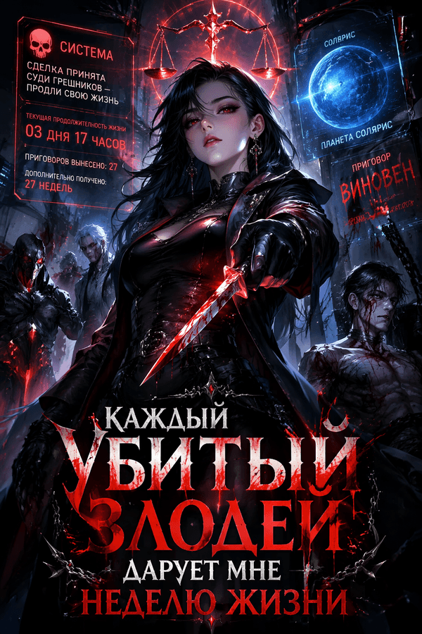 Каждый убитый злодей дарует мне неделю жизни