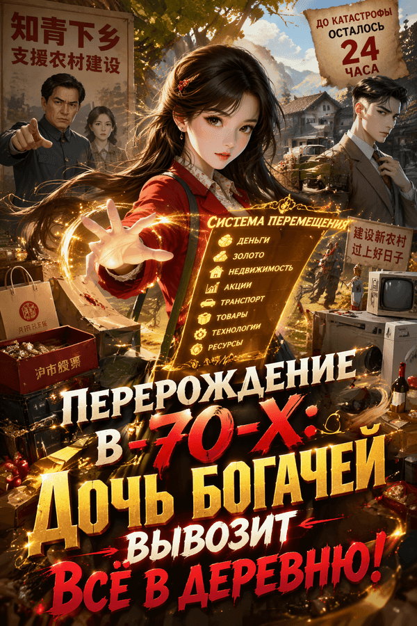 Перерождение в 70-х: Дочь богачей вывозит всё в деревню!