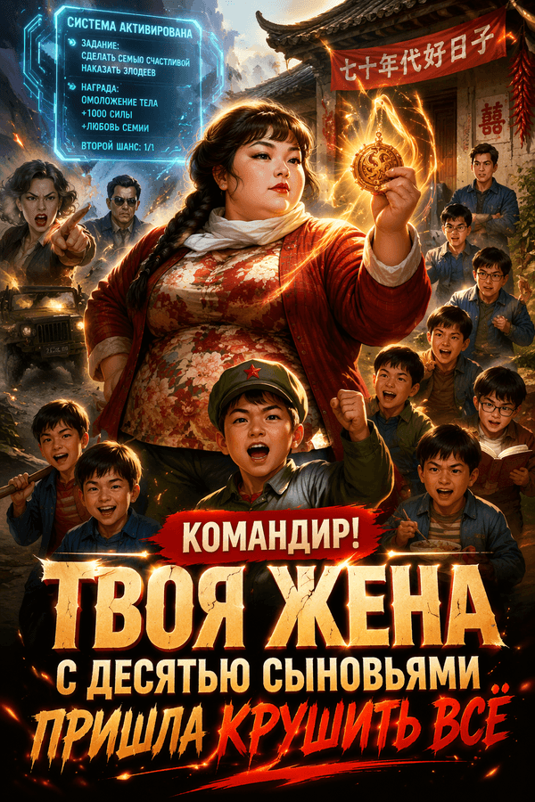 Командир! Твоя жена с десятью сыновьями пришла крушить всё