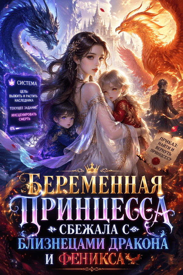 Беременная принцесса сбежала с близнецами дракона и феникса