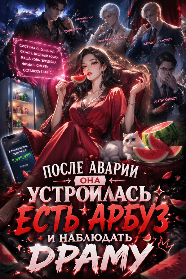 После аварии она устроилась есть арбуз и наблюдать драму