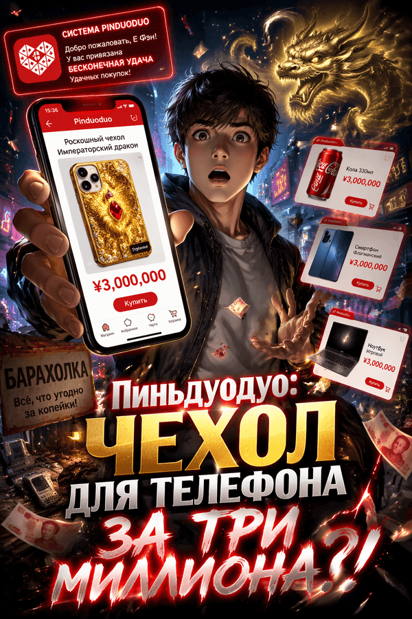 Пиньдуодуо: Чехол для телефона за три миллиона?!