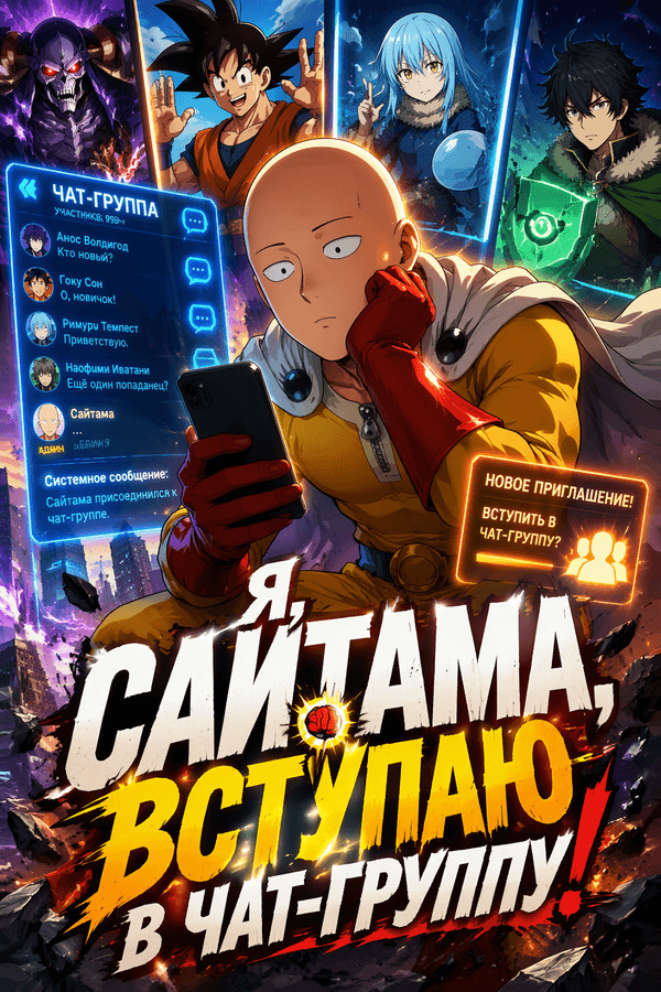 Я, Сайтама, вступаю в чат-группу!