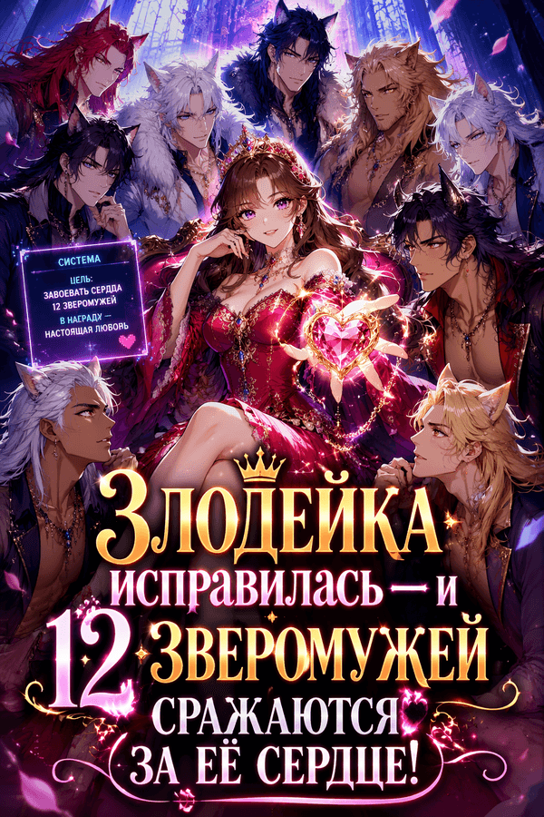 Злодейка исправилась — и 12 зверомужей сражаются за её сердце!