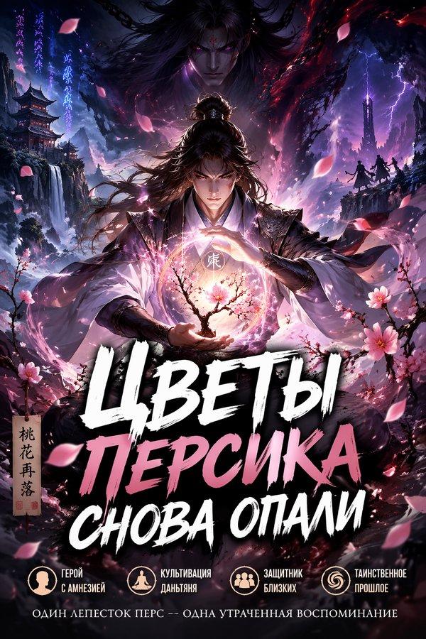 Цветы персика снова опали