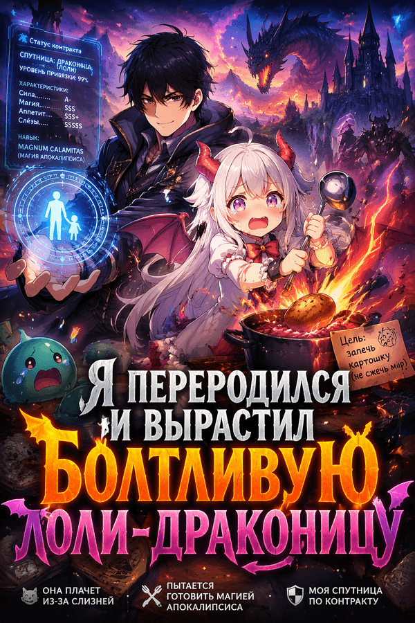 Я переродился и вырастил болтливую лоли-драконицу