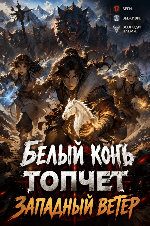 Белый конь топчет западный ветер